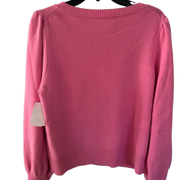 French Connection Cropped Pink Cardigan - Picture 3 of 4